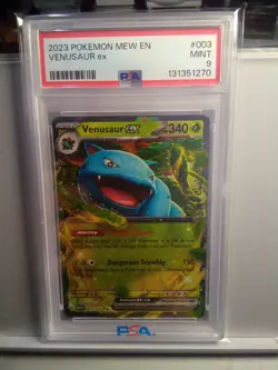 2023 Pokemon Mew En-15- Venusaur Ex #003/165 Psa 9 - Image 1