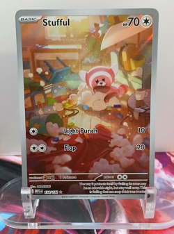 Stufful 154/132 Mega Evolution Holo Pokemon Illustration Rare NEAR MINT - Image 1