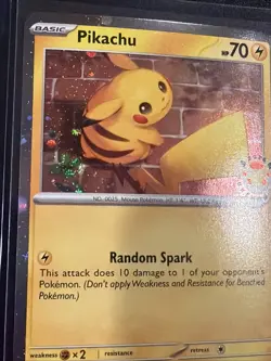 Pikachu 051 /162 Stamped 2026 Pokemon Day 30th Anniversary Promo Cosmos w/ SWIRL - Image 1