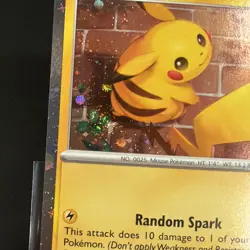 Pikachu 051 /162 Stamped 2026 Pokemon Day 30th Anniversary Promo Cosmos w/ SWIRL - Image 4