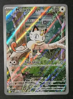 Pokemon TCG Meowth 106/094 Me02: Phantasmal Flames Holo - Image 1