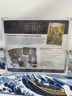 Paldean Fates Pokemon Center Elite Trainer Box Factory Sealed With Acrylic Case - Image 4