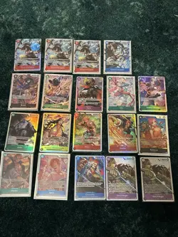 One Piece CCG SR Assorted Lot Of 19 Cards Some Dupes All Near Mint - Image 1