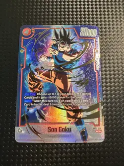 Son Goku SCR* Alt Art FB01-139 Secret Rare Dragon Ball Fusion World Card English - Image 2