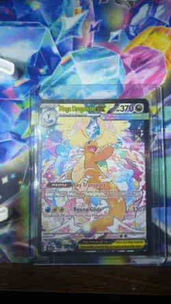 Pokemon Mega Dragonite EX Full Art Holo Card 370 HP 290/217 ASC - Image 3