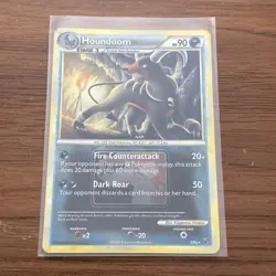 LP Houndoom 5/90 Promo Crosshatch Holo Undaunted (2010) Pokemon Card - Image 1