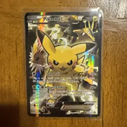 Pokemon Pikachu EX Full Art Holo Promo XY124 Black Star XY Trading Card - Image 1