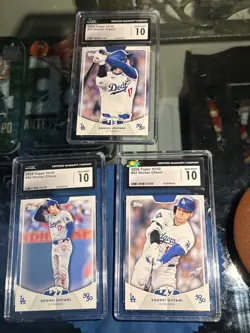 Shohei Ohtani ❗ 🔥 2024 Topps 50/50- 3 Card Lot-Graded 10 💎 MinT! CGC - Image 1