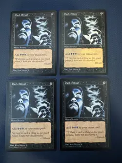 MTG - Magic The Gathering - Dark Ritual X 4 - Tempest - NP/NM! - Image 1