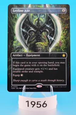 MTG Leyline Axe (Borderless) Foundations Regular #353 - Image 1