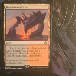 Bloodstained Mire Modern Horizons 3 Regular Rare Land Wizards English - Image 1