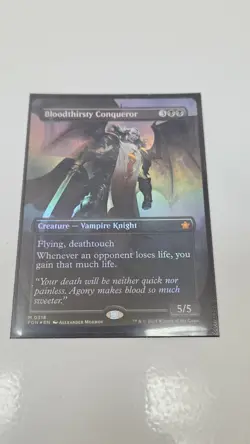 Magic The Gathering Bloodthirsty Conqueror Borderless Foil #318 Foundations MINT - Image 1