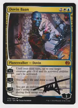 Signed Dovin Baan Proof Sketch NM Kaladesh Artist Tyler Jacobson MTG Magic AP! - Image 2