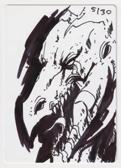 Signed FOIL Sarkhan the Dragonspeaker Proof Sketch LP Artist Daarken MTG AP 5/30 - Image 1