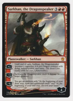 Signed FOIL Sarkhan the Dragonspeaker Proof Sketch LP Artist Daarken MTG AP 5/30 - Image 2