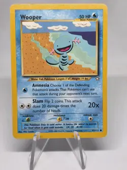 Pokemon TCG Wooper Neo Genesis Set - Unlimited 82/111 WOTC Vintage! 2000! - Image 1