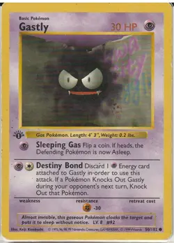 Gastly [1st Edition] #50 Pokemon Base Set - Image 1