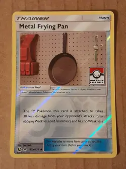 Pokemon Metal Frying Pan 112a/131 Reverse Holo League Promo NM-Mint See Picture - Image 1