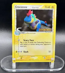 Croconaw δ Species 27/101 Stamped Pokemon EX Dragon Frontiers Reverse Holo LP - Image 2