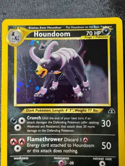 Pokemon Neo Discovery HOUNDOOM 4/75 Holo Rare WOTC - LP Condition - Image 5