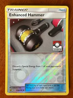 Enhanced Hammer 124a Guardians Rising League Promo Holo Pokemon LP/NM - Image 1