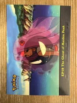 Pokemon Topps EP19 The Ghost of Maiden Peak TV Animation Blue Logo LP - Image 1