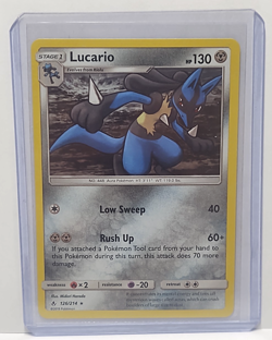 Lucario 126/214 Pokemon Sun & Moon Unbroken Bonds 2019 Holo Rare - Image 2