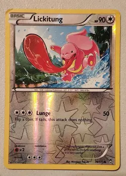 Pokemon TCG Lickitung 78/111 XY-Furious Fists Reverse Holo - Image 1