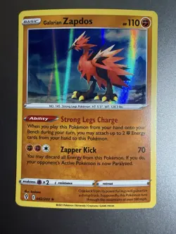 Galarian Zapdos - 082/203 (Holo Rare) #82 Pokemon Sword & Shield: Evolving Skies - Image 1