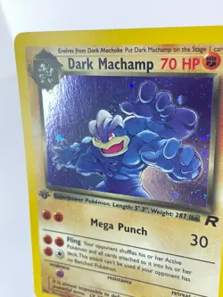 1st Edition Dark Machamp 10/82 - Team Rocket - Holo - Pokemon - LP - Image 2