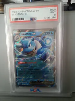 2023 Pokemon Mew En Blastoise Ex #009/165 Psa 9 - Image 1