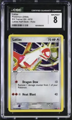 Pokemon 2004 CGC 8 NM-MINT Latias Ex Trainer Kit Holo 4/10 Promo - Image 1
