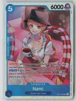 Nami (054) OP11-054 One Piece A Fist of Divine Speed Super Rare Near Mint - Image 1