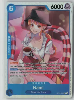 Nami (054) OP11-054 One Piece A Fist of Divine Speed Super Rare Near Mint - Image 1