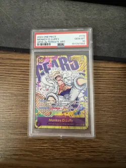 One Piece 2023 Monkey D. Luffy OP05-119 Secret Rare Alt Art PSA 10 English - Image 1