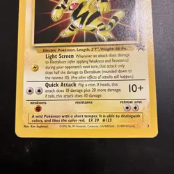 Electabuzz - 2 - Pokemon Wizards Black Star Promo Card WB MP - Image 3