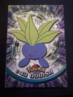 Oddish #43 - Black Logo - Non-Holo - SERIES 1 - TOPPS POKEMON CARD - HP - Image 1