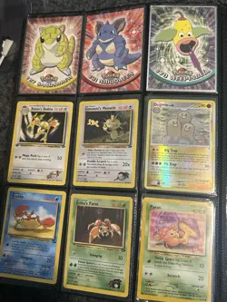 Pokemon TCG Vintage Lot Of 9 Cards From Various Sets All NM / LP Condition - Image 1