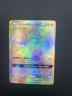 Charizard & Braixen GX Holo Card 251/236 Secret Sm-Cosmic Eclipse Edition - Image 1