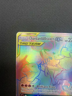 Charizard & Braixen GX Holo Card 251/236 Secret Sm-Cosmic Eclipse Edition - Image 2
