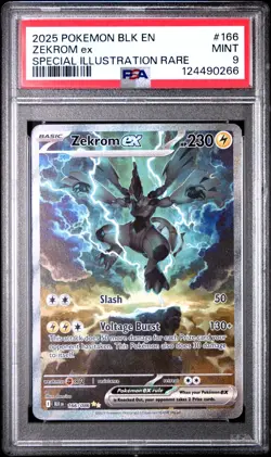 Zekrom ex - 166/086 - SIR - Black Bolt - Pokemon Card - PSA 9 - Image 1