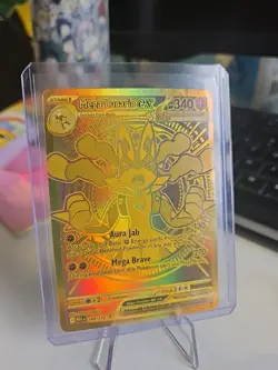 Mega Lucario EX 188/132 Mega Evolution Hyper Rare Gold Card Pokemon TCG - Image 1