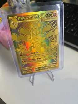 Mega Lucario EX 188/132 Mega Evolution Hyper Rare Gold Card Pokemon TCG - Image 3