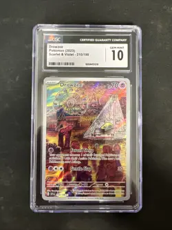 Drowzee Pokemon Card 2023 Scarlet & Violet 210/198 CGC 10 Gem Mint - Image 1