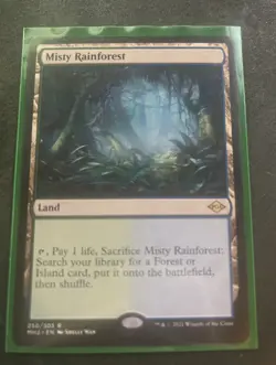 MTG Modern Horizons 2 Misty Rainforest Card Regular, Near Mint Condition - Image 1