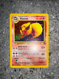 Pokemon TCG Cards Flareon 3/64 Jungle Holo Rare - Image 4
