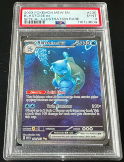 BLASTOISE EX PSA 9 MINT #200 POKEMON CARD EN-151 SPECIAL ILLUSTRATION RARE - Image 1