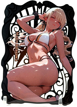 Goddess Story: Marin Kitagawa #/100 Spicy Metal Anime Waifu CCG Card - Image 1