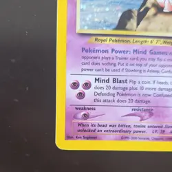 Pokemon Slowking Neo Genesis 14/111 80 HP Holo Rare Psychic Card 2000 - Image 5