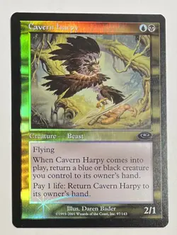 MTG CAVERN HARPY (FOIL) Planeshift (OldManMTG 002-588) - Image 1